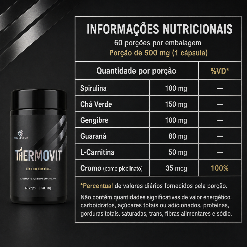 ThermoVit - Termogênico sem cafeína