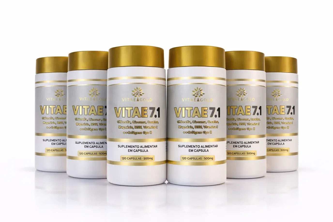 Vitae 7.1 – Kit 6 Frascos + Creatina 150g de Brinde